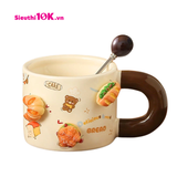  Cốc Sứ Charm Bánh Mì Kèm Thìa 360Ml 60/T 