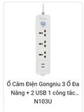  Ổ Cắm Gongniu N103U-1.8M Chống Sét Cổng USB 