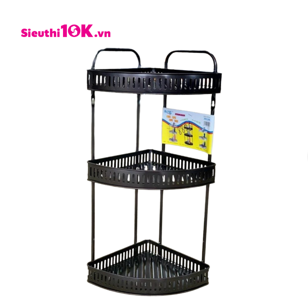  8853 - Kệ Góc 3 Tầng Đen 204 Inox 12/T 