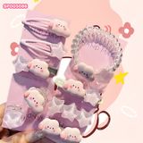 Set 9 Kẹp Tóc Hình Ngôi Sao Đám Mây Hồng Dễ Thương 