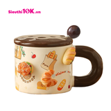  Cốc Sứ Charm Bánh Mì Kèm Thìa 360Ml 60/T 