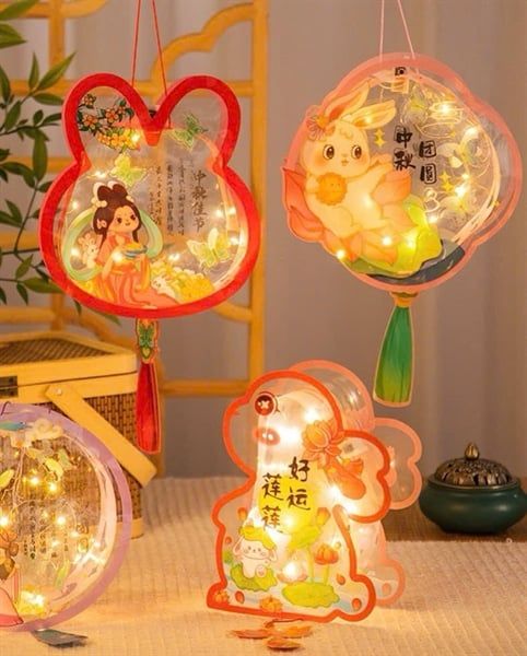  Đèn Lồng Ghép Hình Trong Suốt 