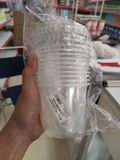  Cốc Nhựa Đáy Bầu 400Ml Có Nắp 10/L 