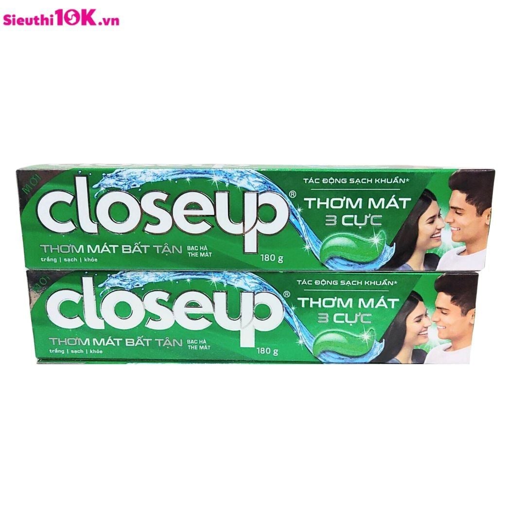  Kem Đánh Răng Closeup Bạc Hà Thơm Mát 180G 