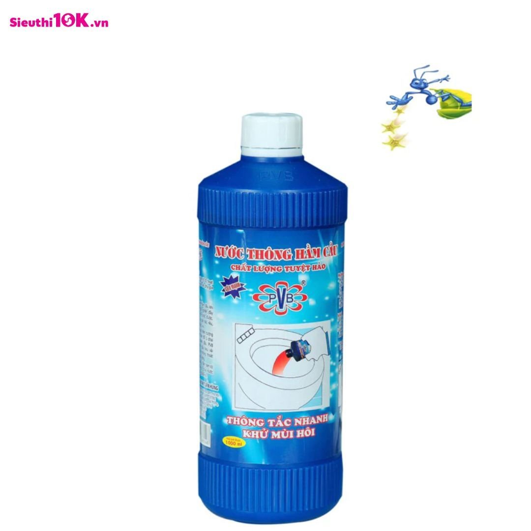  Nước Thông Hầm Cầu Pvb Chai 1000Ml 