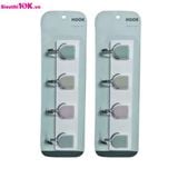  Móc Áo Dính Tường 7757 4 Móc/Vỉ 100/T 