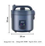  Nồi Cơm Điện Goldsun 1,8L Grc5046 4/T 