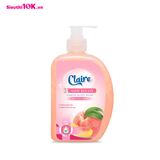  Nước rửa tay Claire hương đào 500ml 24/T 