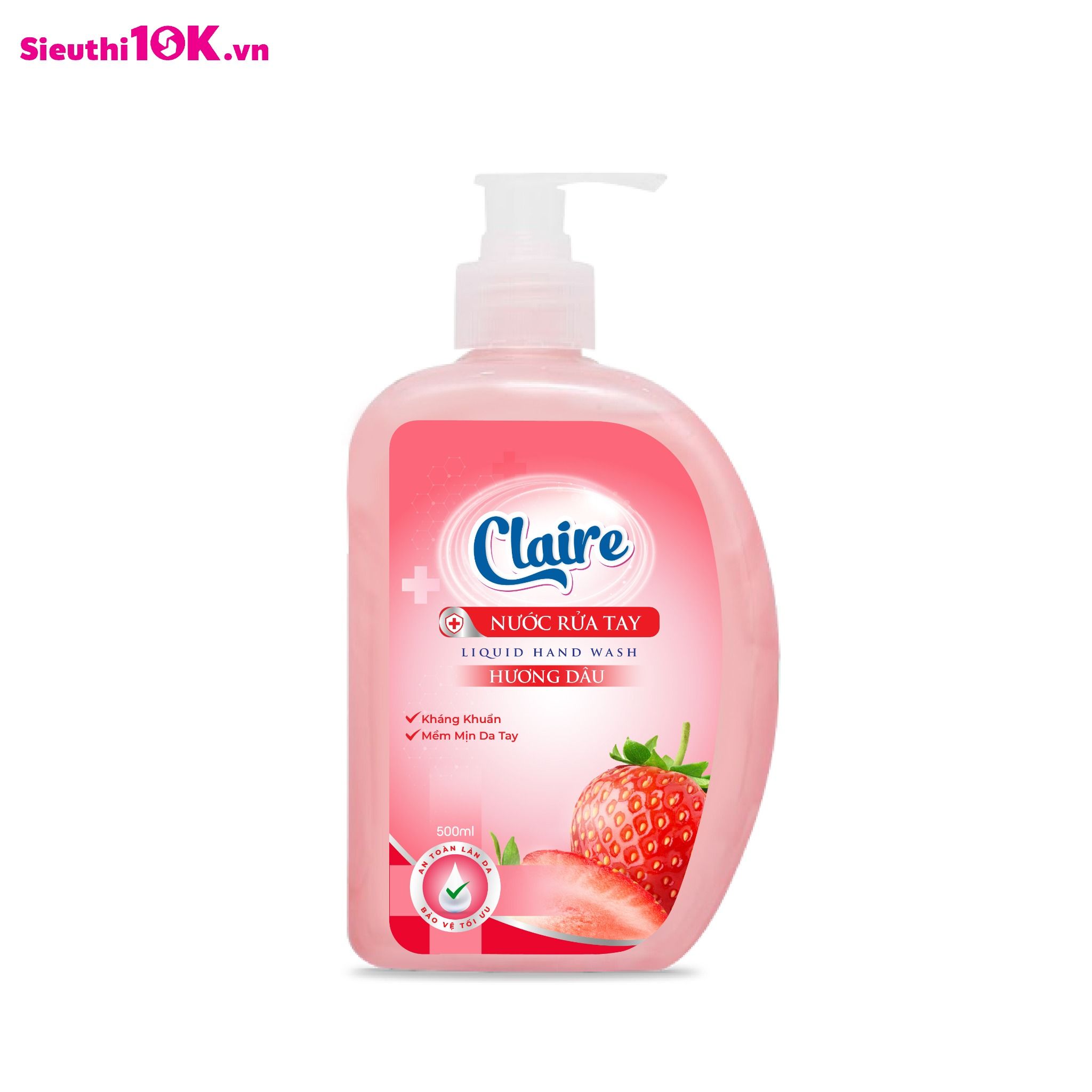  Nước rửa tay Claire hương dâu 500ml 24/T 