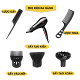 Máy Sấy Tóc 2 Chiều Deliya 8018 Kèm 5 Chi Tiết 50/T 