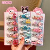  Set 5 Kẹp Tóc Sanrio, Lotso Lấp Lánh, Dễ Thương 