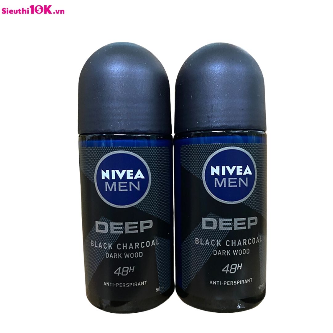  Nivea- 80031 Lkm Nam Khử Mùi 72H Hương Gỗ Đen 50Ml 