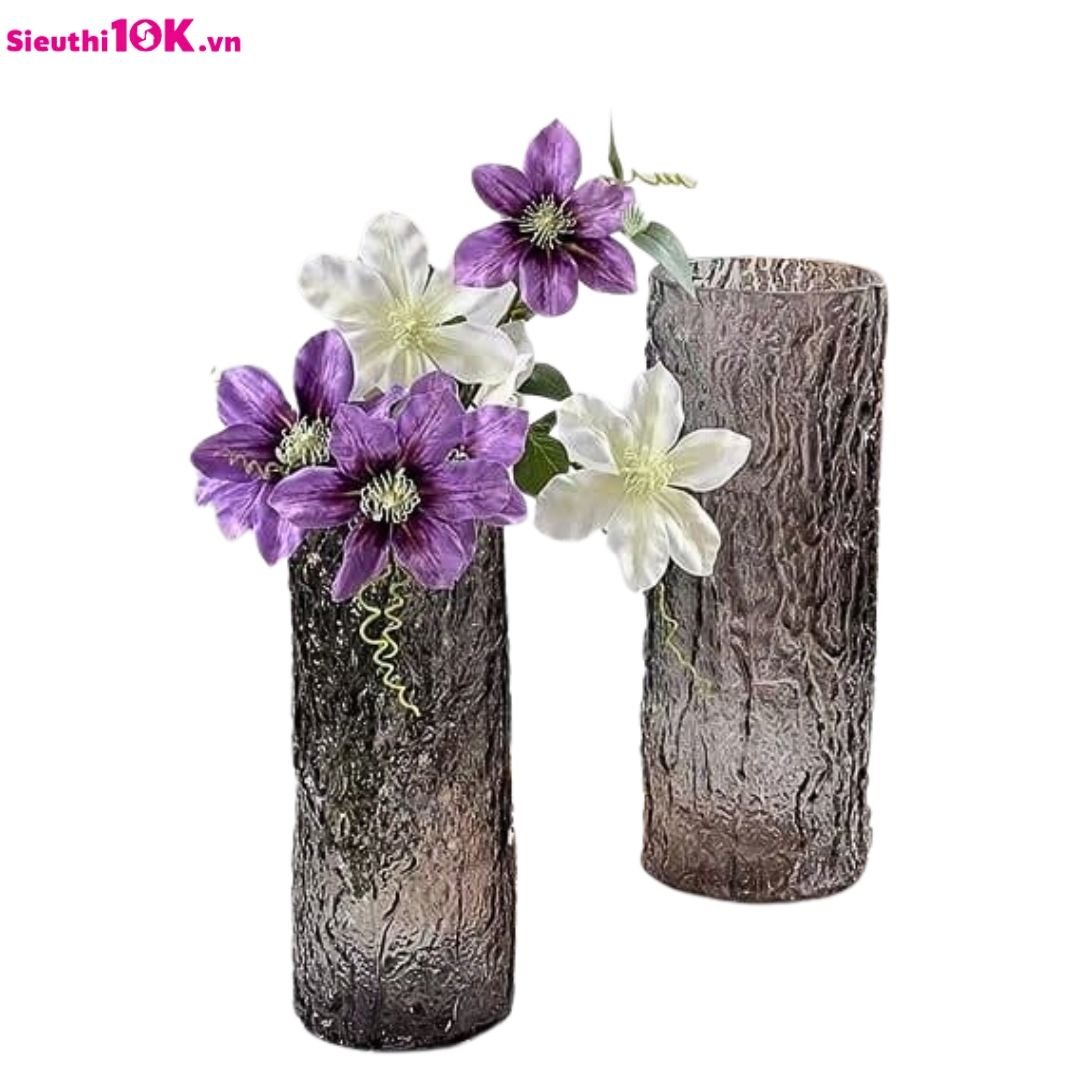  Bình Hoa Thủy Tinh Vân Sông Băng 24/T 