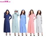  Áo Chống Nắng Nữ Thông Hơi 2 Lớp Màu Dáng Dài 