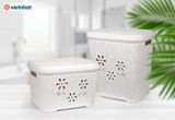  Sọt V Nắp Thấp Hoa Bé 5158 Vn 10/D 