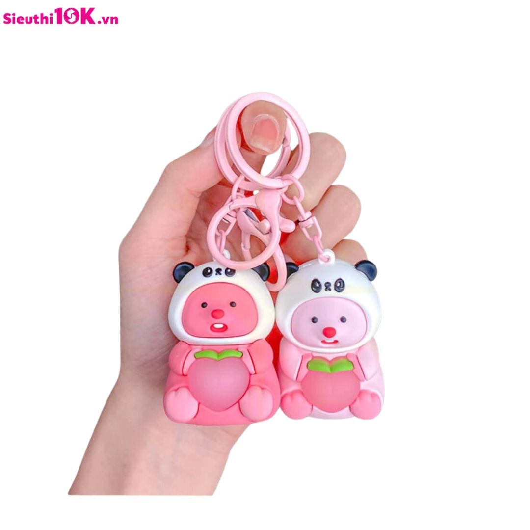 Móc khóa capy loopy cosplay gấu trúc có đèn MK76 10/B 