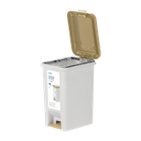  Thùng Rác Đạp Chữ Nhật Hiro 15L Kèm Ruột Tp 6/T 