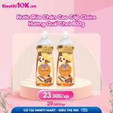  Nước Rửa Chén Cao Cấp Claire Hương Quế Chai 800g 20/T 