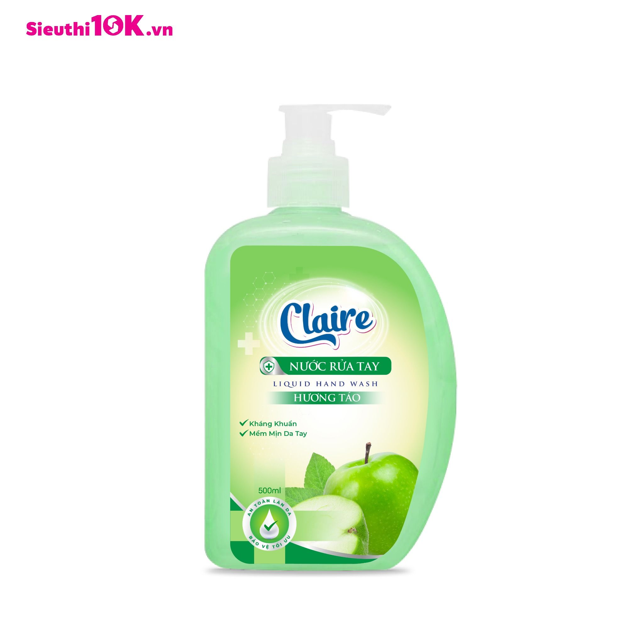  Nước rửa tay Claire hương táo 500ml 24/T 