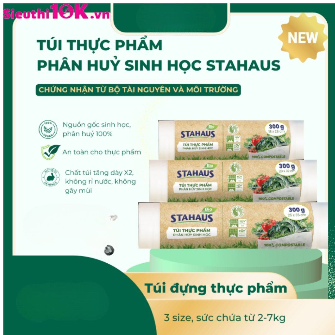  Túi đựng thực phẩm PHSH STAHAUS 20x32cm (300g/cuộn) 