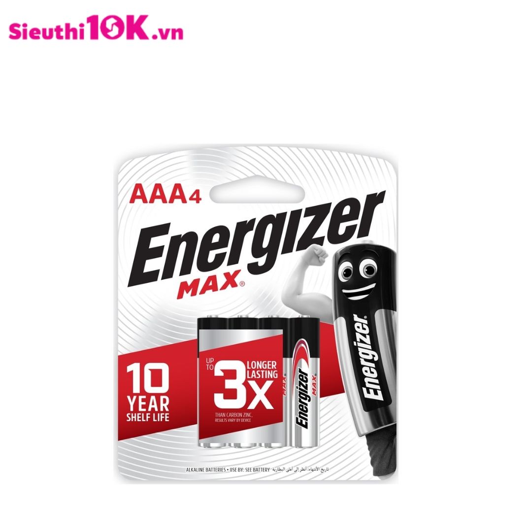 PIN ENERGIZER MAX E92 BP4 AAA 20/H 200/T 