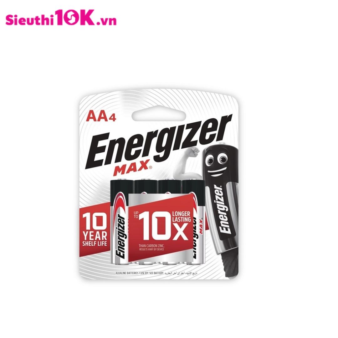  PIN ENERGIZER MAX E91 BP4 AA 20/H 200/T 