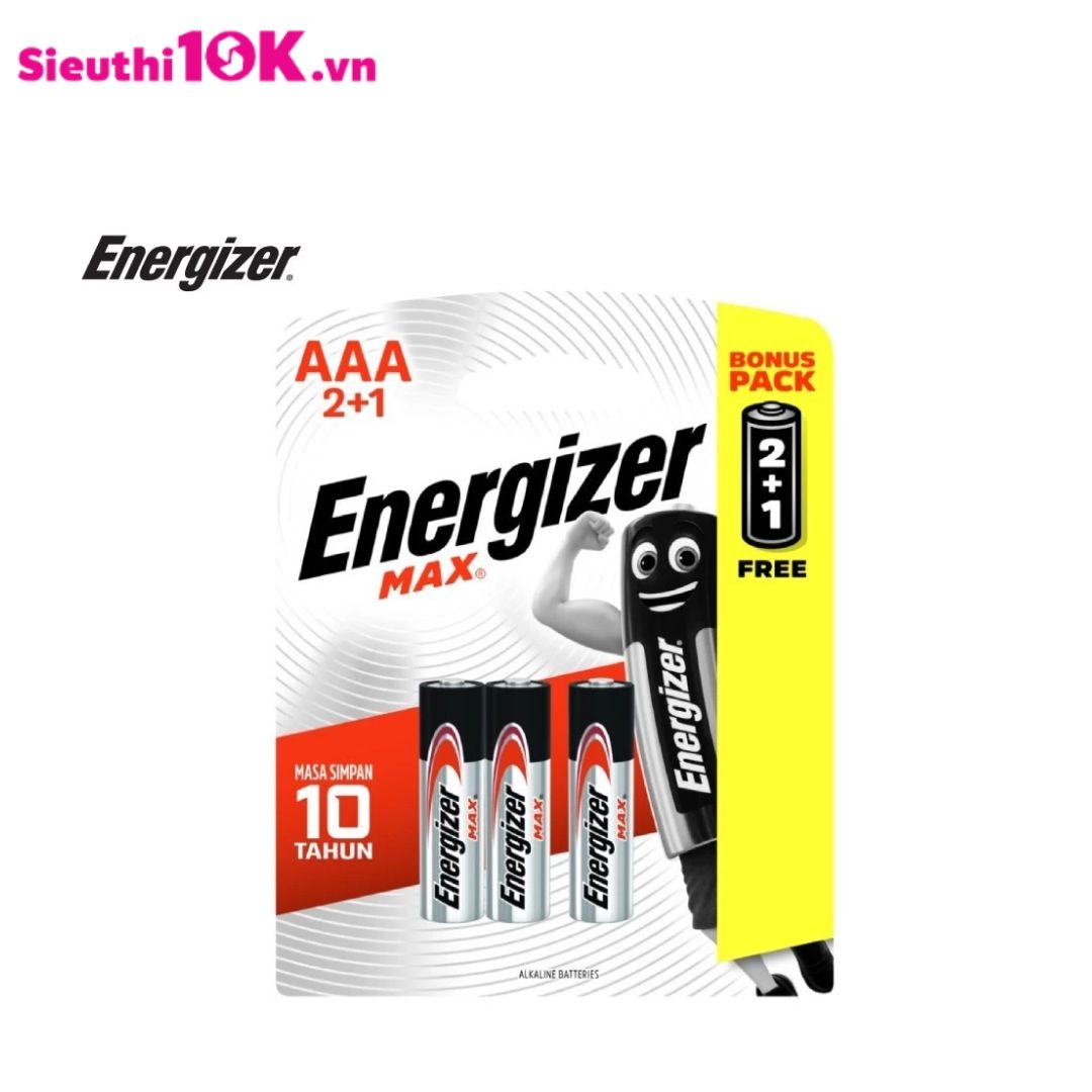  PIN ENERGIZER MAX E92 BP2+1 AAA 