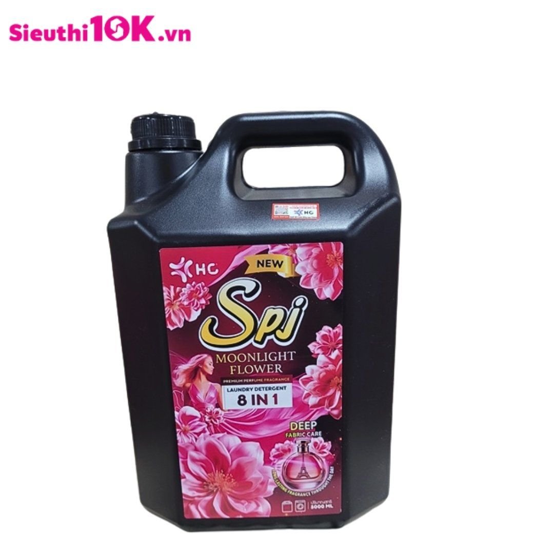  Nước giặt xả SPJ Moonlight Flower Laundry Detergent 5000ml 4/T 