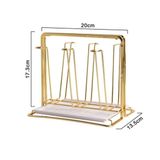  Úp Cốc Chữ Nhật Vàng-Khay Trắng 40/T 