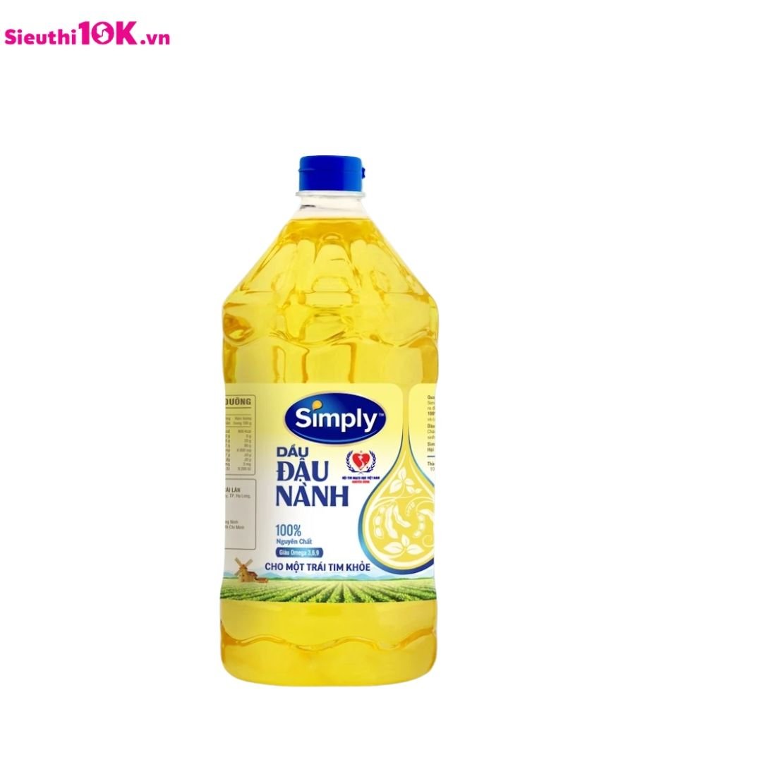  Dầu ăn Simply Đậu Nành 2L 6/T 