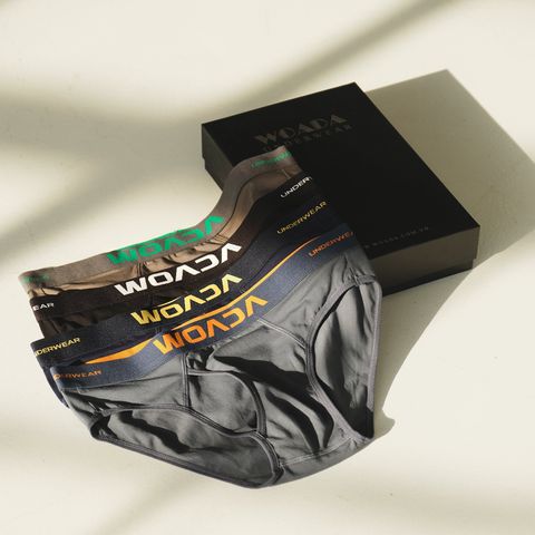  [COMBO 4] Quần Lót Nam Dáng Brief Chất Liệu Cotton Thoáng Mát Thương Hiệu Woada LK009 
