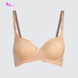  Áo Ngực Không Gọng Lưới Nâng Cúp Tròn Cao Cấp Mignon AN061 