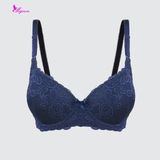  Áo Ngực Không Gọng Lưới Nâng Cúp Tròn Cao Cấp Mignon AN061 