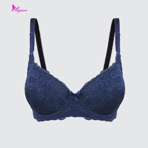  Áo Ngực Không Gọng Lưới Nâng Cúp Tròn Cao Cấp Mignon AN061 