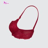  Áo Ngực Không Gọng Lưới Nâng Cúp Tròn Cao Cấp Mignon AN061 
