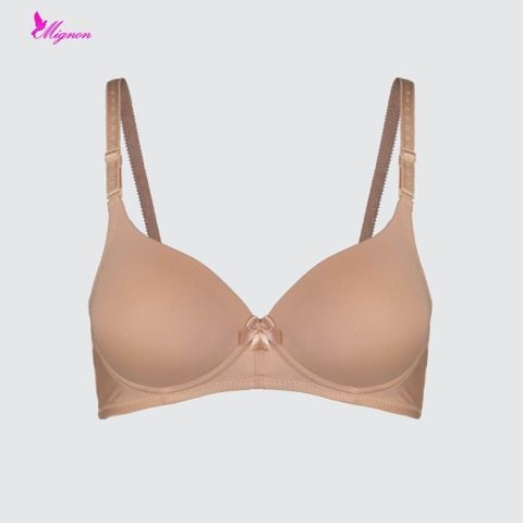  Áo Ngực Không Gọng Mút Mỏng Lưới Nâng Cao Cấp Mignon AN062 