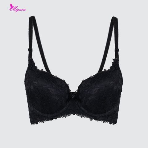  Áo Ngực Nguyên Ren Mỏng 3 Móc Cài Cao Cấp Mignon AN063 