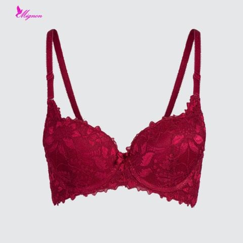  Áo Ngực Nguyên Ren Mỏng 3 Móc Cài Cao Cấp Mignon AN063 