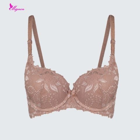  Áo Ngực Nguyên Ren Mỏng 3 Móc Cài Cao Cấp Mignon AN063 