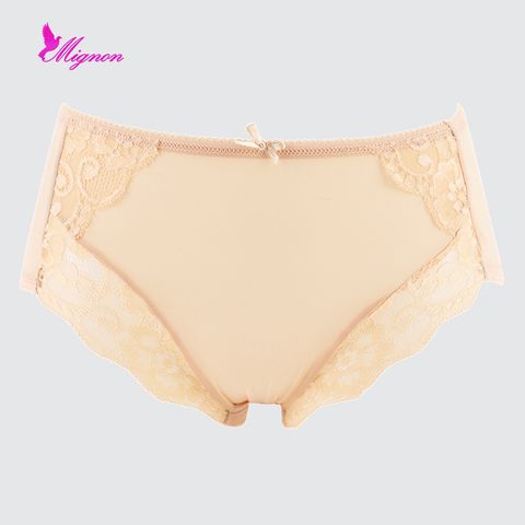  Quần Lót Nữ Thun Lạnh Lưng Cao Phối Ren Đùi Mignon QN015 