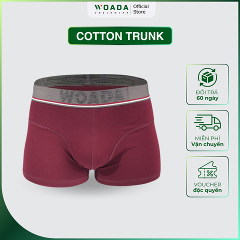  Quần Lót Nam Dáng Trunk Chất Liệu Cotton Thoáng Mát Thương Hiệu WOADA LK014 
