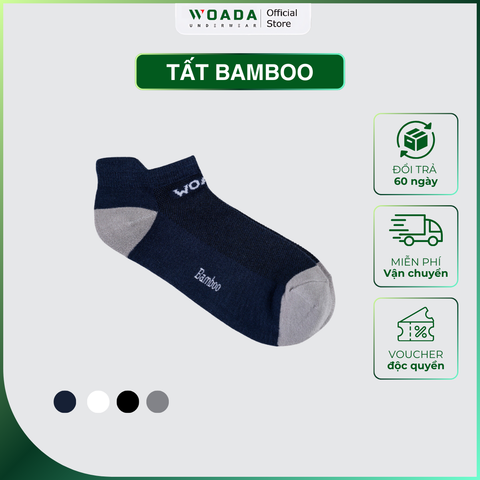 Vớ Có Cổ Chất Liệu Bamboo Thoáng Mát Thương Hiệu WOADA LK701 