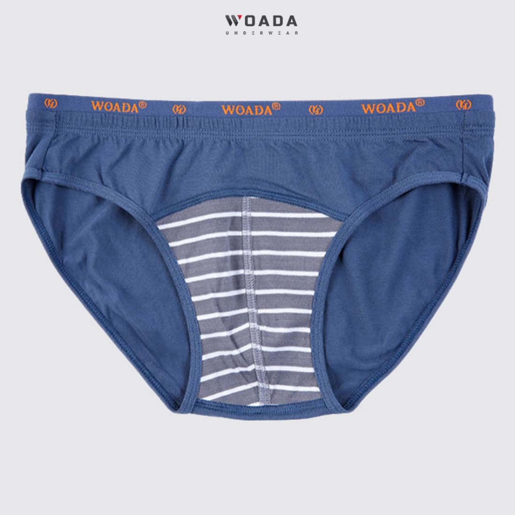  Quần Lót Nam Chất Liệu Cotton Phối Sọc 2 Lưng Thương Hiệu Woada LK006S 