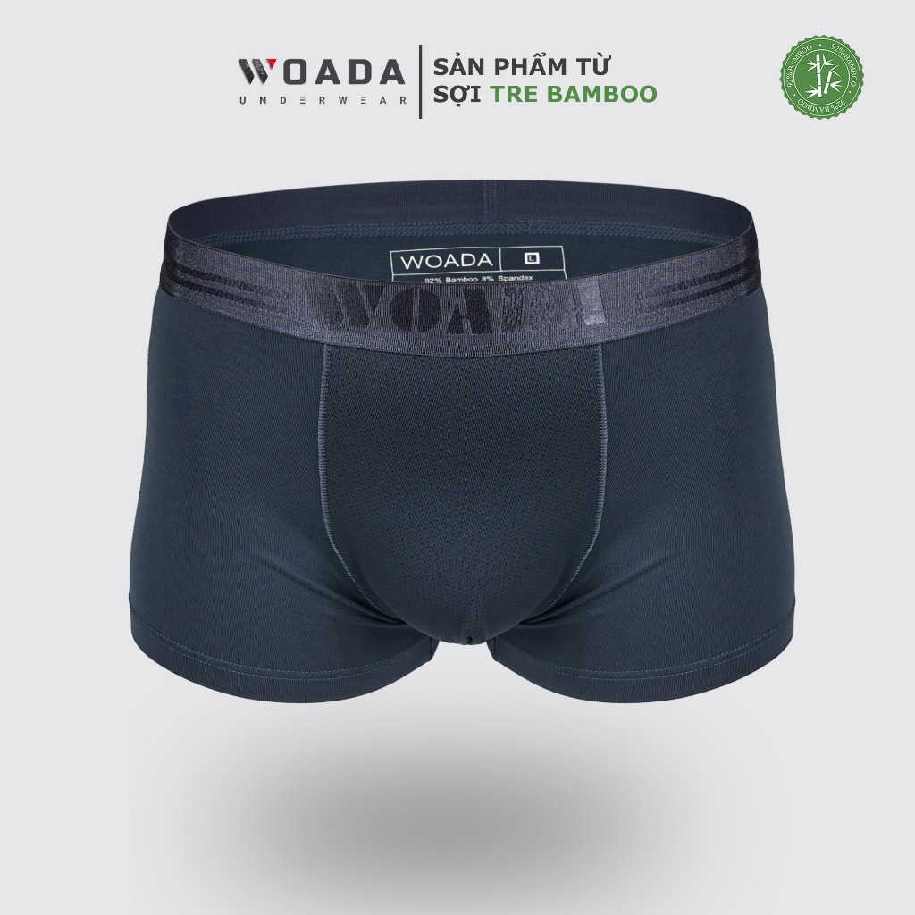  [COMBO 3] Quần Lót Nam Dáng Trunk Chất Liệu Bamboo kháng Khuẩn Thương Hiệu WOADA LK157 