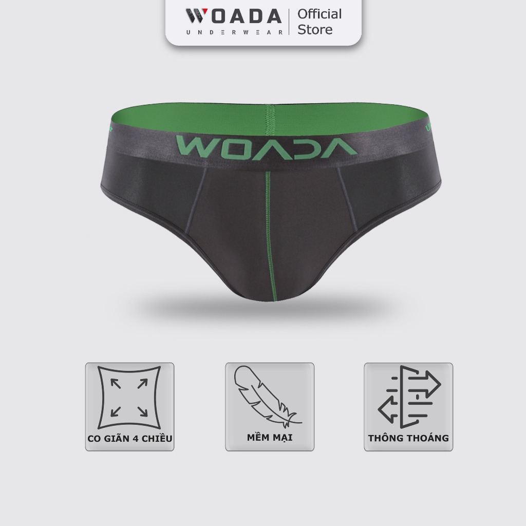 [COMBO 5] Quần Lót Nam Dáng Brief Chất Liệu Thun Lạnh 4 Chiều Cao Cấp Thương Hiệu Woada LK130 