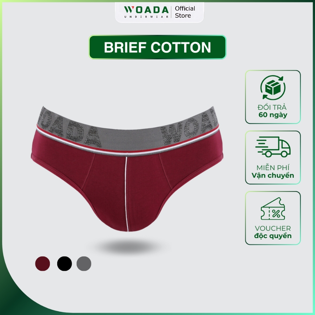  Quần Lót Nam Chất Liệu Cotton Lưng Nổi Woada LK012 