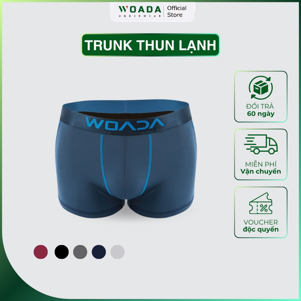  Quần Lót Nam Dáng Trunk Thun Lạnh 4 Chiều Woada LK115 
