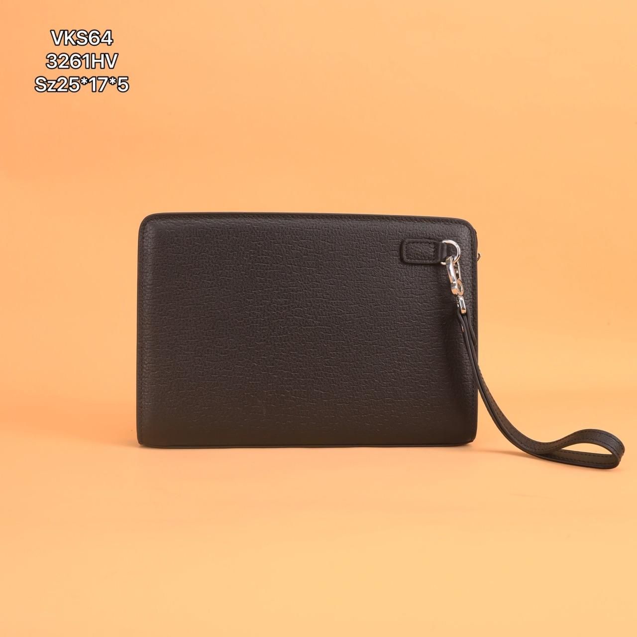 VKS64 Ví Khóa Số, Ví Nam Cầm tay, Clutch Cầm Tay Nam Da Bò Louis Vuitton