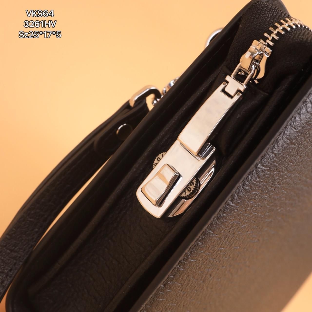 VKS64 Ví Khóa Số, Ví Nam Cầm tay, Clutch Cầm Tay Nam Da Bò Louis Vuitton