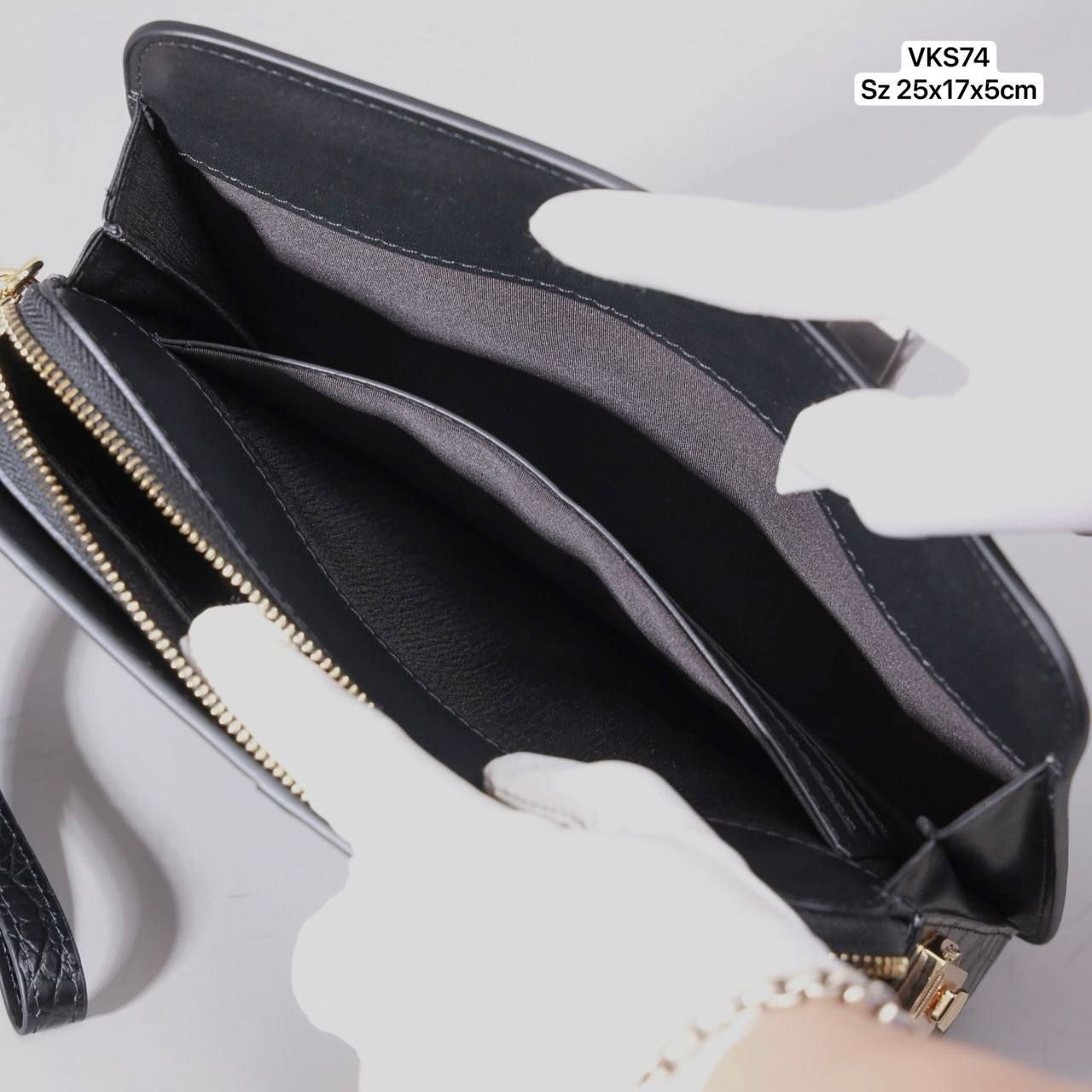 VKS74 Ví Khóa Số, Ví Nam Cầm tay, Clutch Cầm Tay Nam Da Bò Louis Vuitton